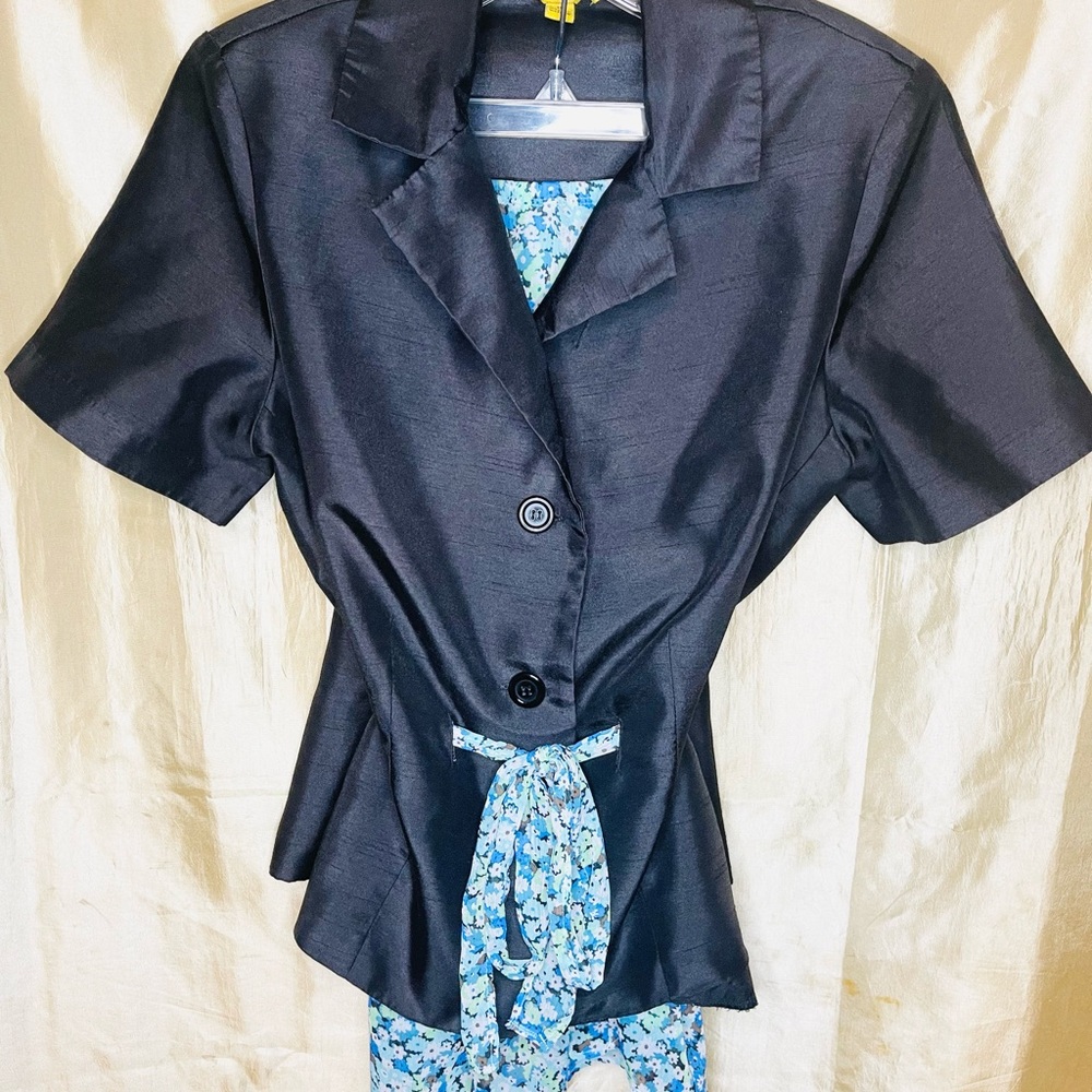 Clarie Women’s Formal 2 Piece Set Church Business Dress Set Black Size 10